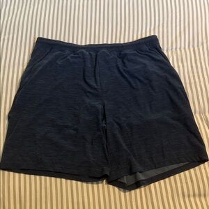 lululemon athletica Men's Athletic Shorts in Navy lined with 9” inseam